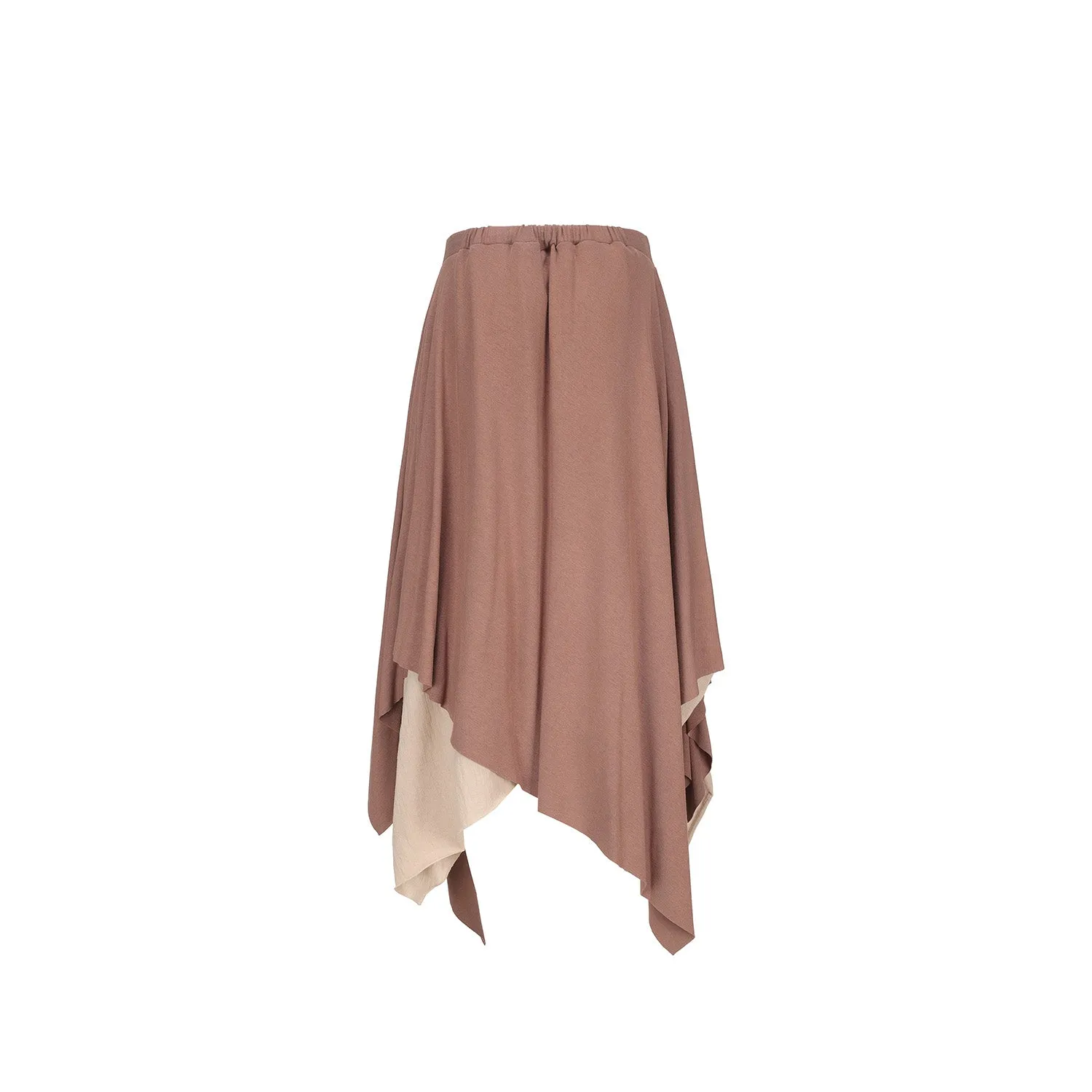 Salmon Knitted Maxi Skirt