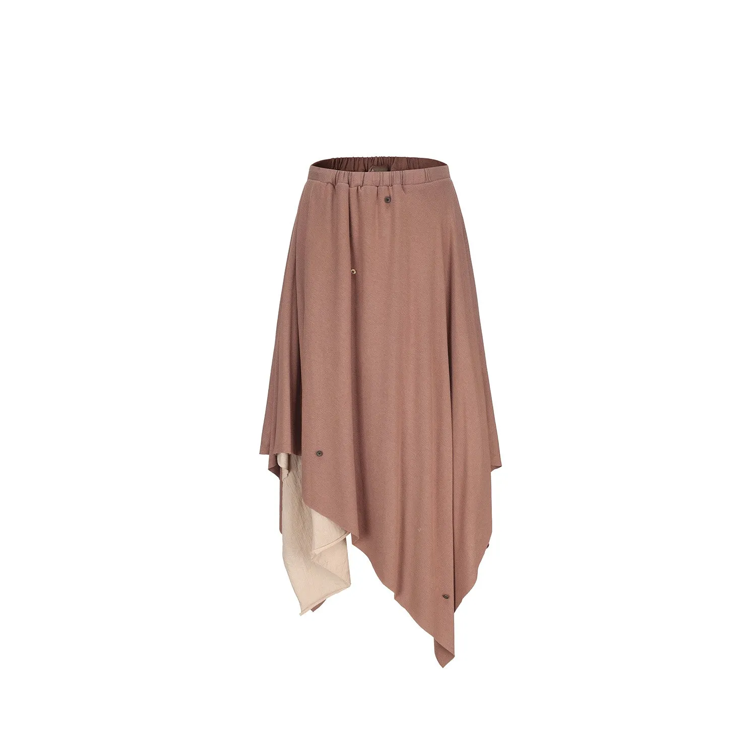 Salmon Knitted Maxi Skirt
