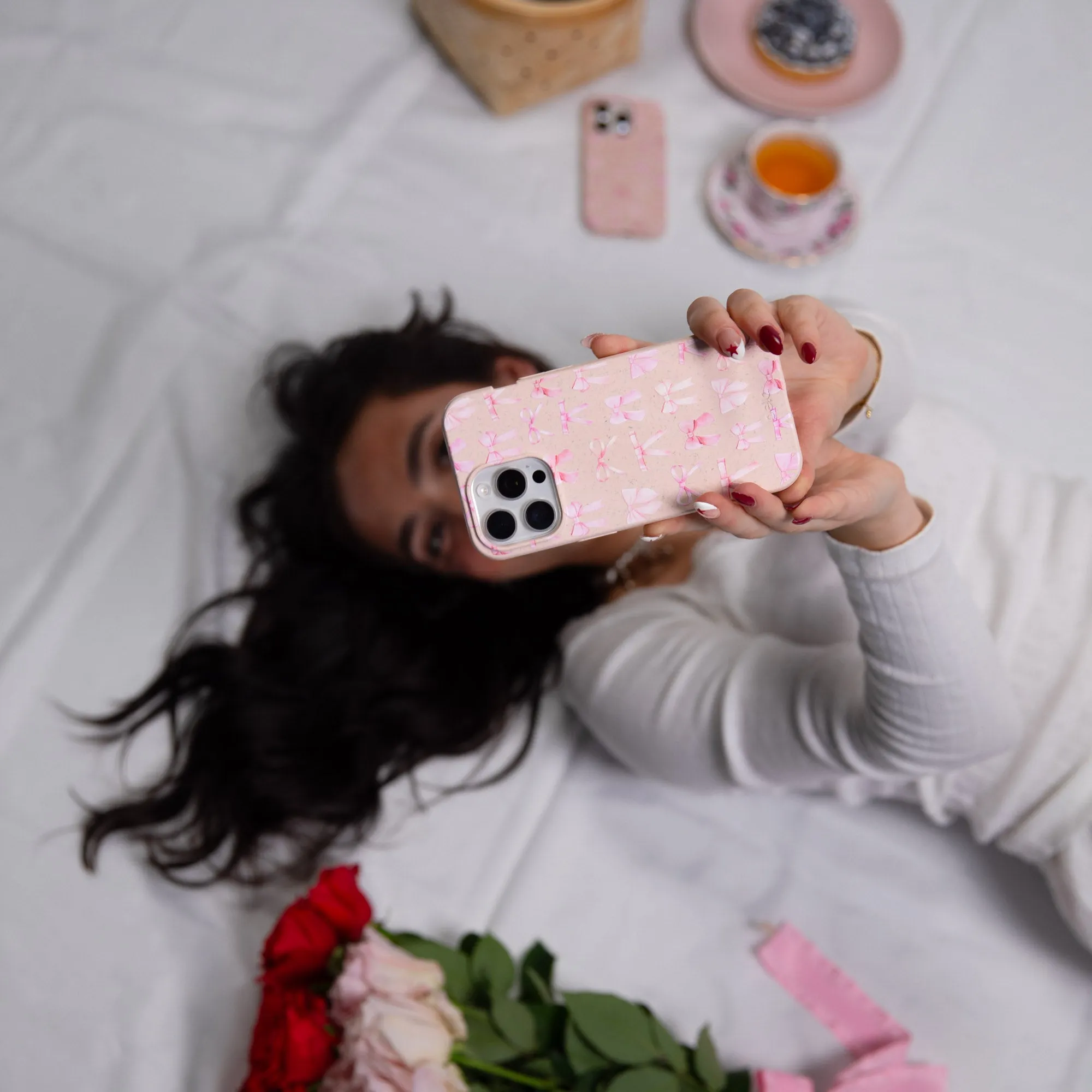 Seashell Rosy Bows iPhone 12 Pro Max Case