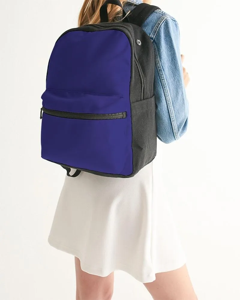 Shaded Blue Canvas Backpack | C100M100Y0K30