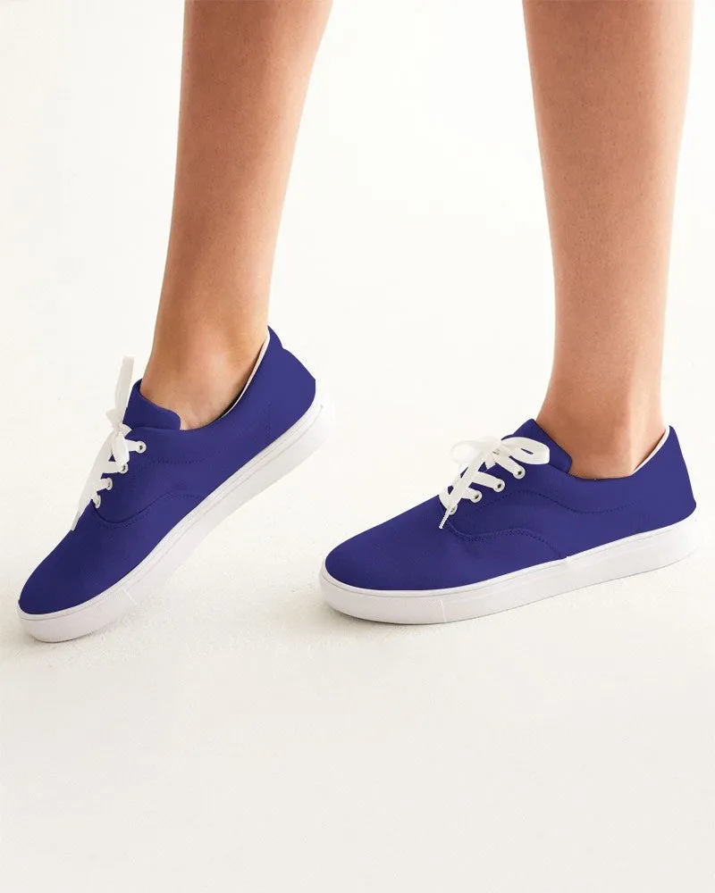 Shaded Blue Canvas Sneakers | Women's | C100M100Y0K30