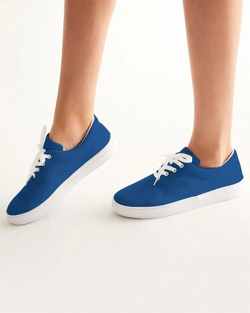 Shaded Blue Canvas Sneakers | Women's | C100M75Y0K30