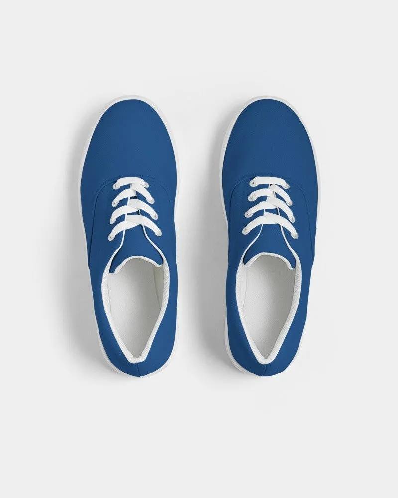 Shaded Blue Canvas Sneakers | Women's | C100M75Y0K30