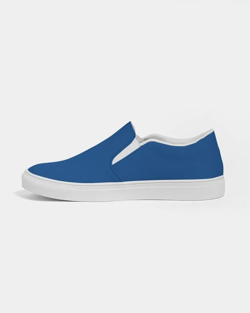 Shaded Blue Slip-On Canvas Sneakers | Women's | C100M75Y0K30
