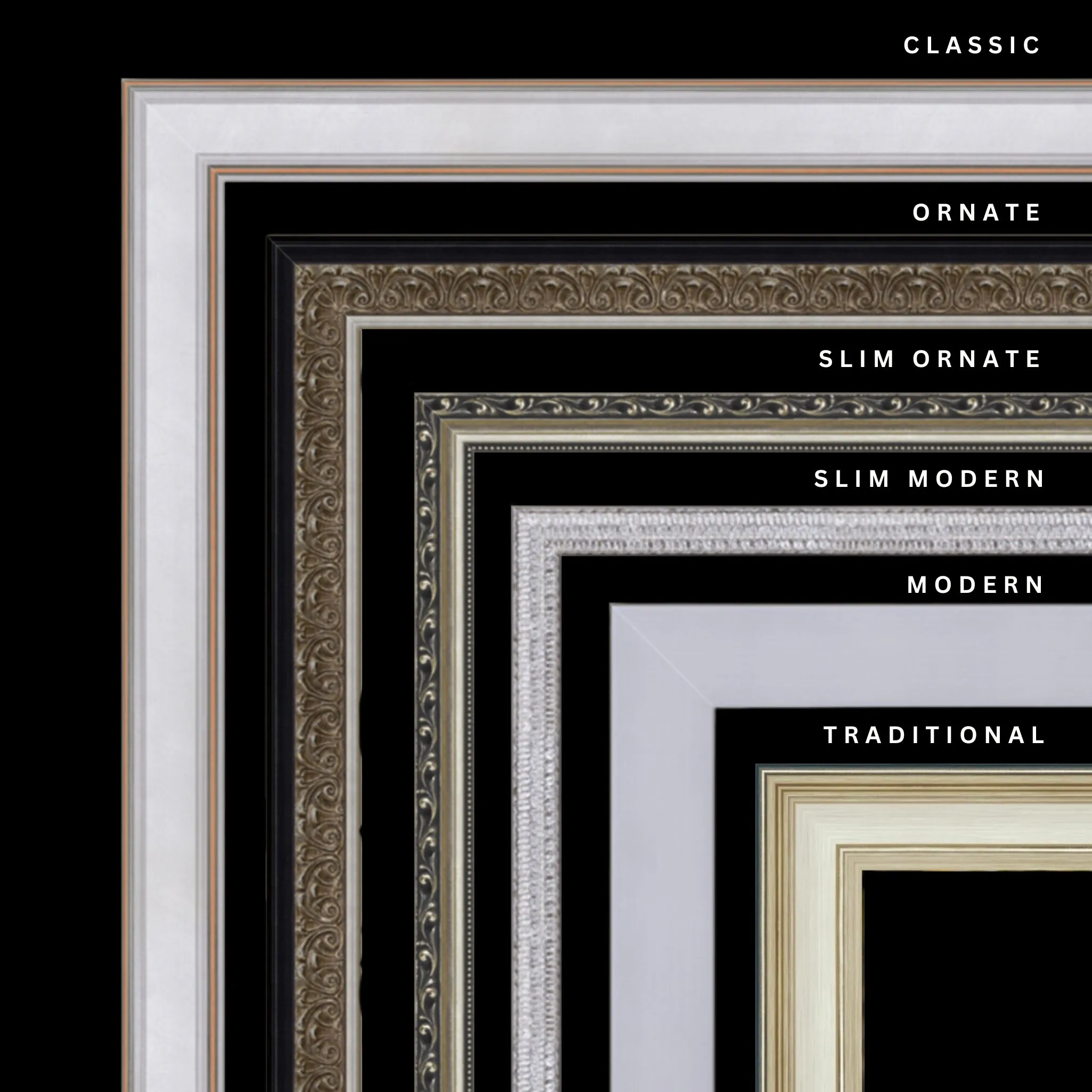 Silver 13x21 Picture Frame Ornate Traditional Classic Antique