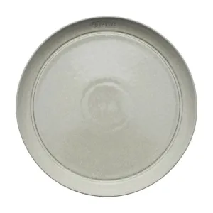Staub 1021375 Ceramic 10.2" Dinner Plate Set, White Truffle, 4 Piece
