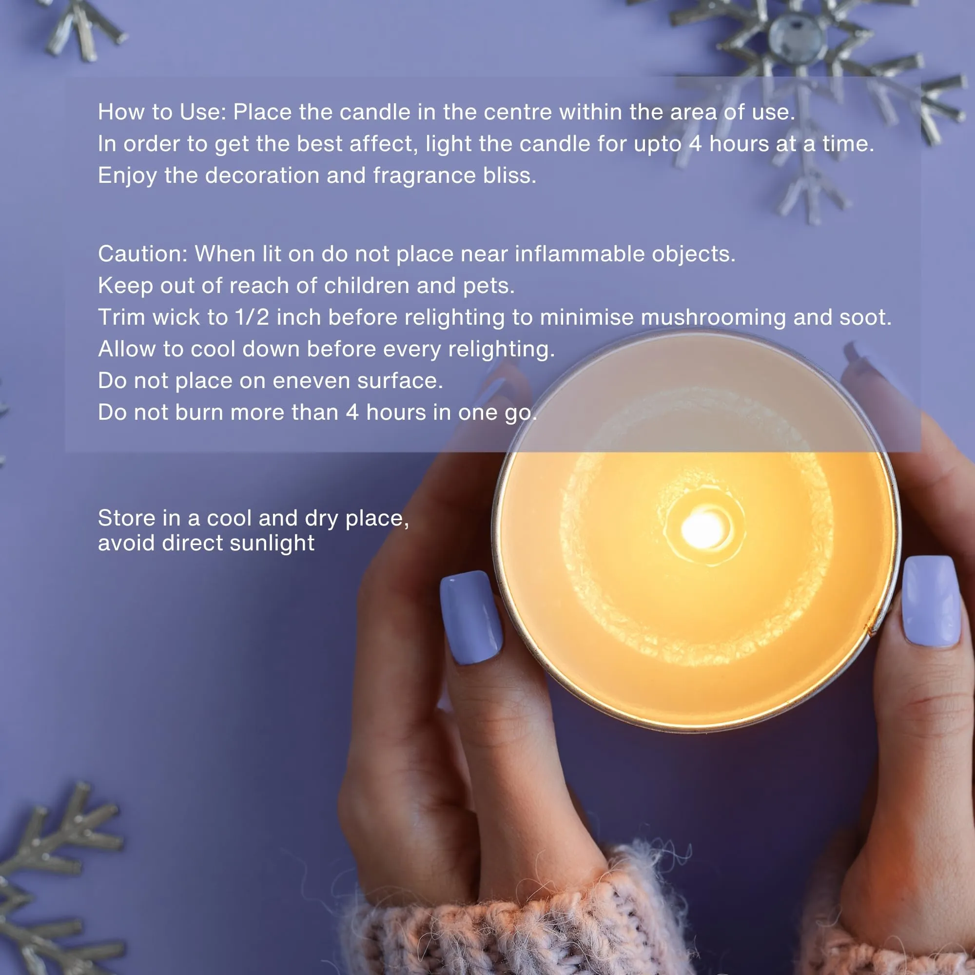 Sylvan Secrets Luxurious Scented Soy Candle Midnight Blue Citrus | Pure & Natural Oil & Fragrance | Exotic & Refreshing Aroma | 180 gm