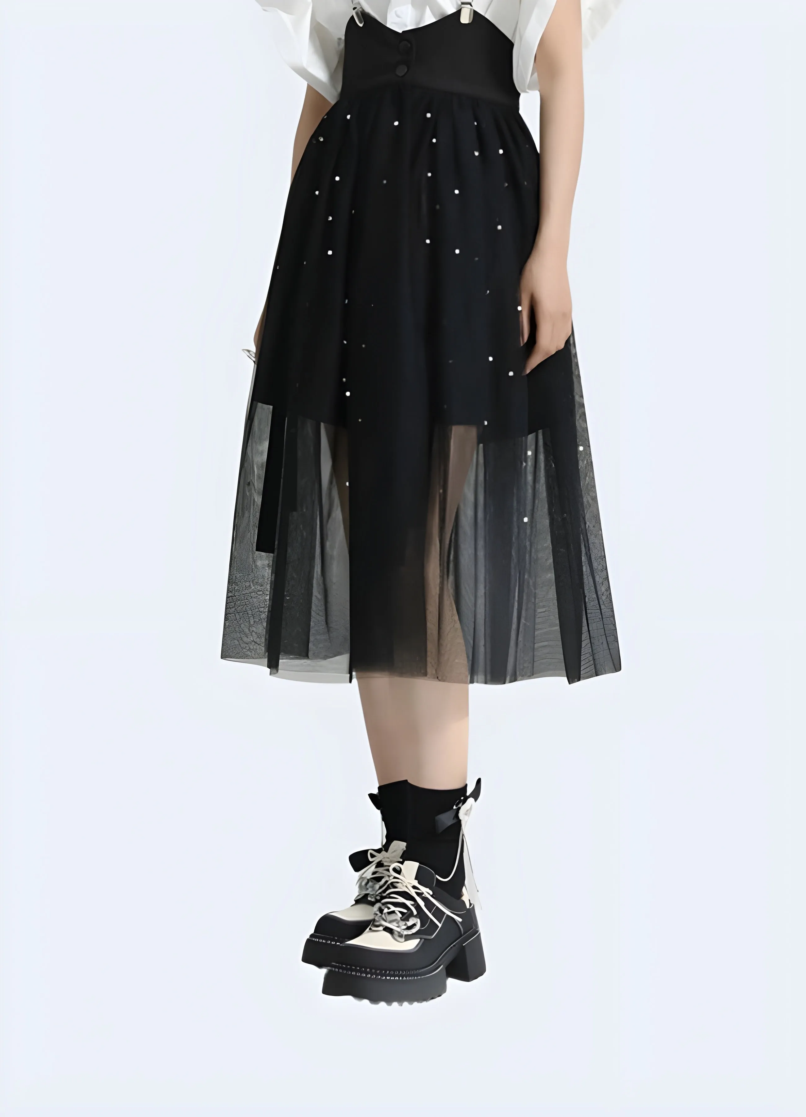 Techwear Skirt Mesh
