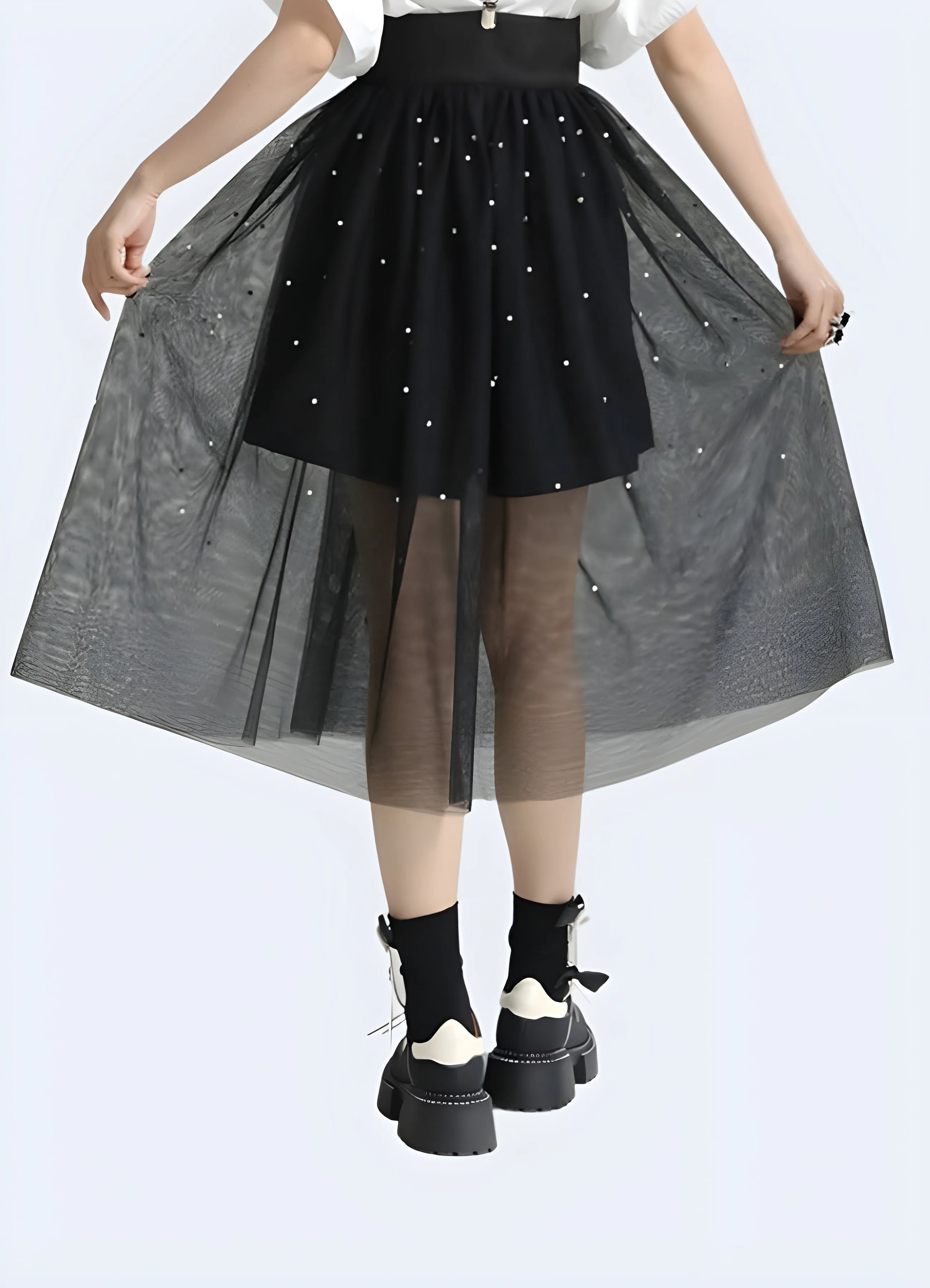 Techwear Skirt Mesh
