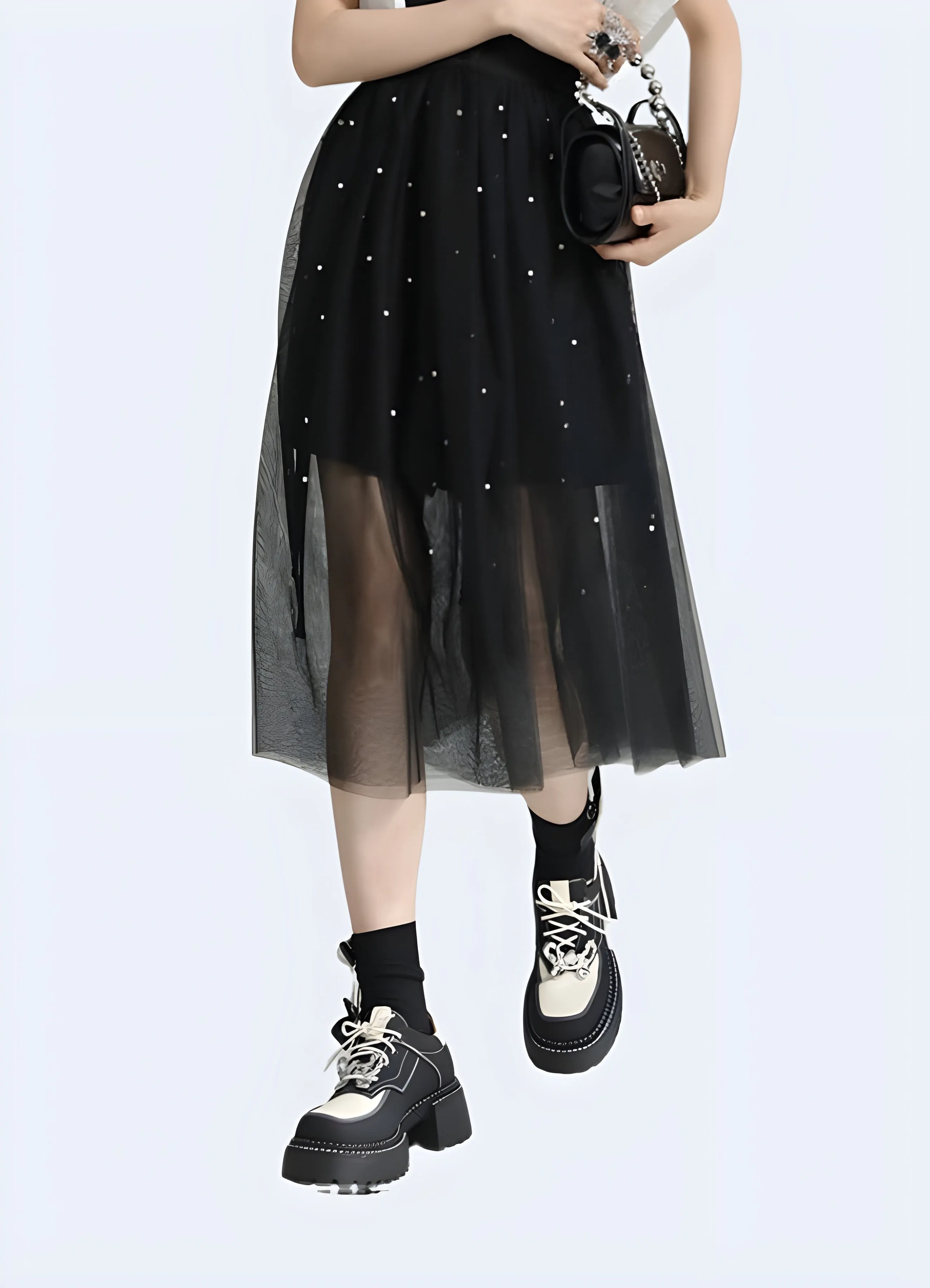 Techwear Skirt Mesh