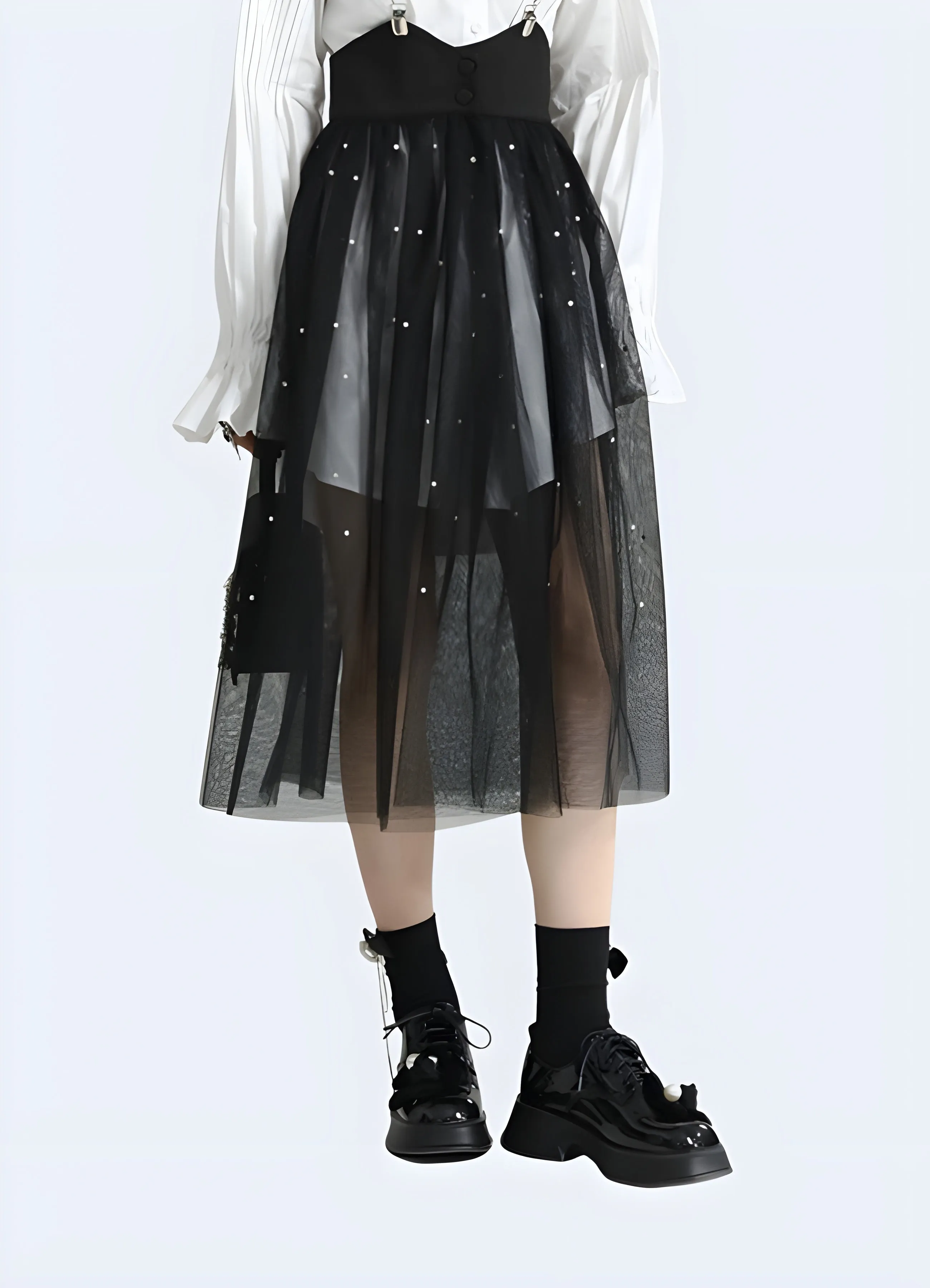 Techwear Skirt Mesh