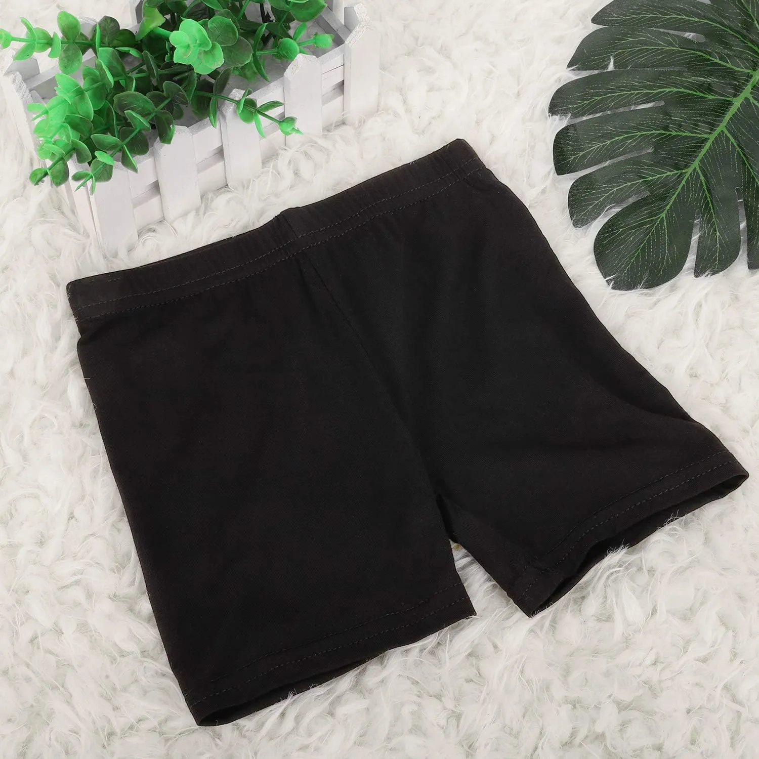 Tenpluszero 6 Pack Girls Bike Shorts Cartwheel Under Dress Short for Toddler Girls Dance Shorts Breathable and Safety