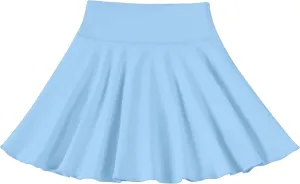 Toddler Baby Girl Skirts Flared Girls Mini Skorts Stretch Tennis Skater Uniform Athletic Skirts with Shorts Pockets