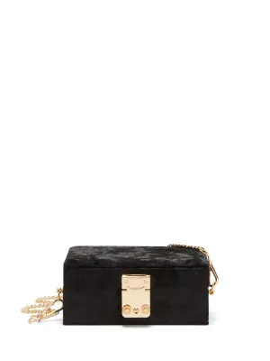 Velvet Box Clutch Bag