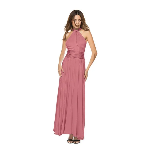 VenusFox Sexy Long Hollow Out Bridesmaid Maxi Dress