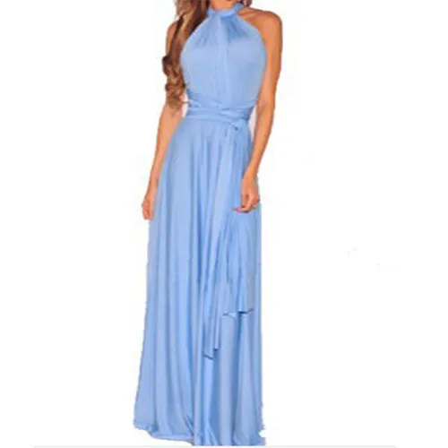 VenusFox Sexy Long Hollow Out Bridesmaid Maxi Dress