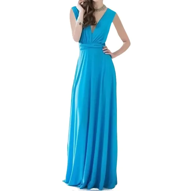 VenusFox Sexy Long Hollow Out Bridesmaid Maxi Dress