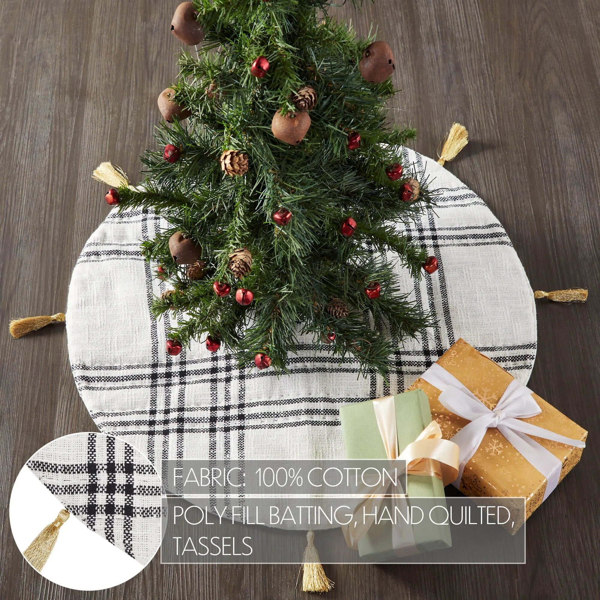Wintergleam Plaid Tree Skirt 24"