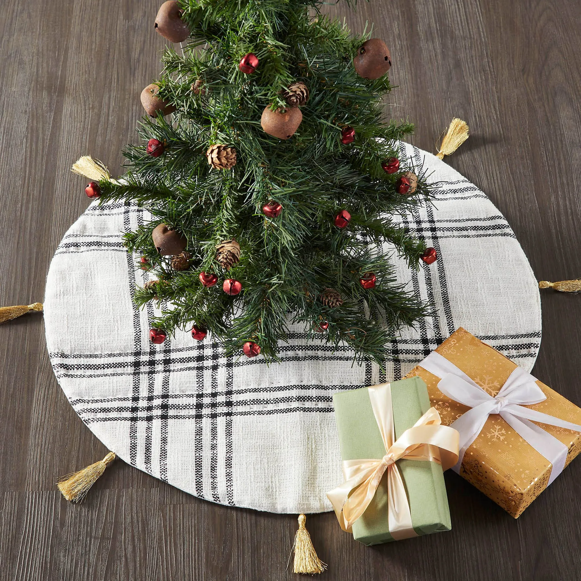 Wintergleam Plaid Tree Skirt 24"
