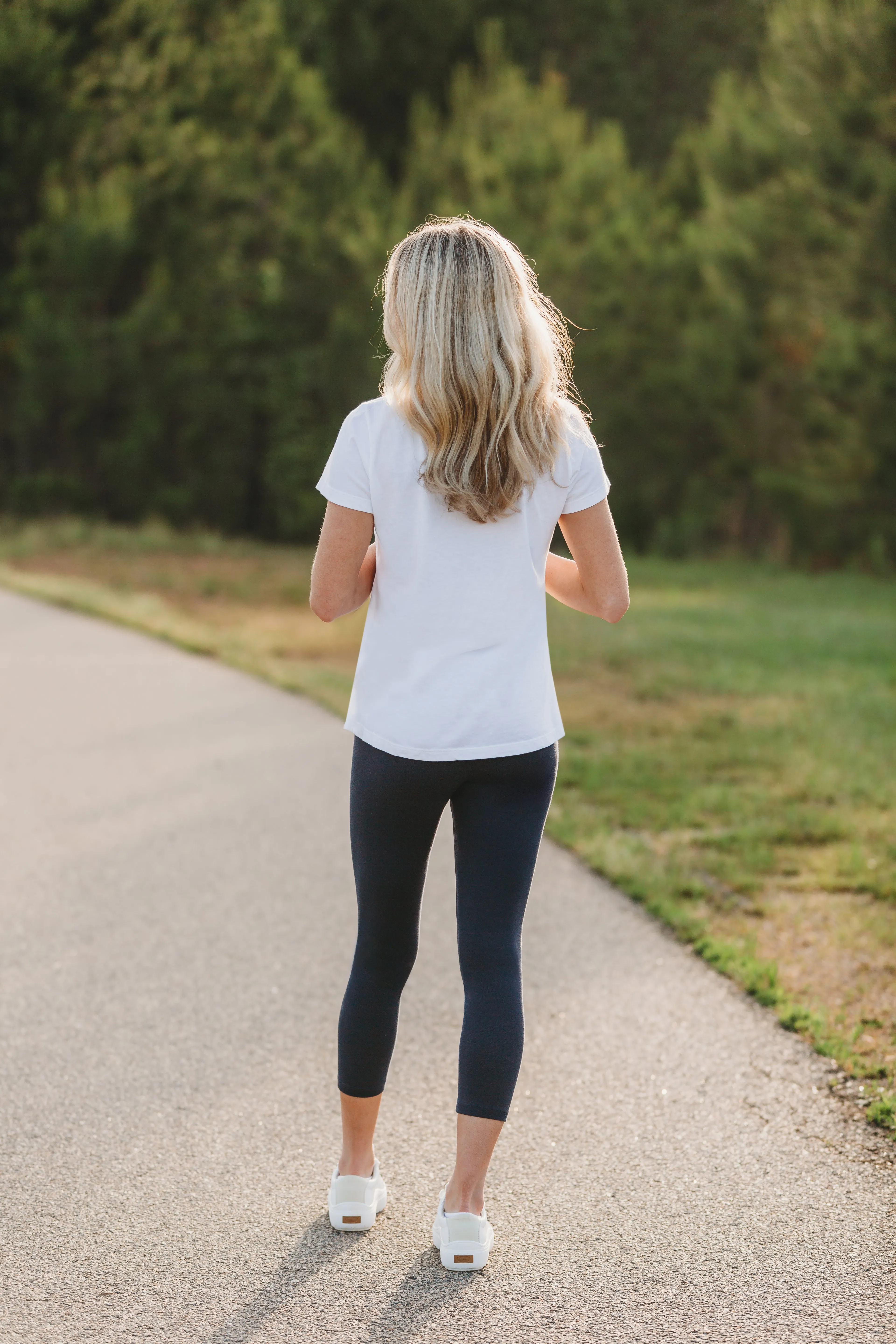 Women's 100% Cotton Soft Capri Leggings | Chocolate