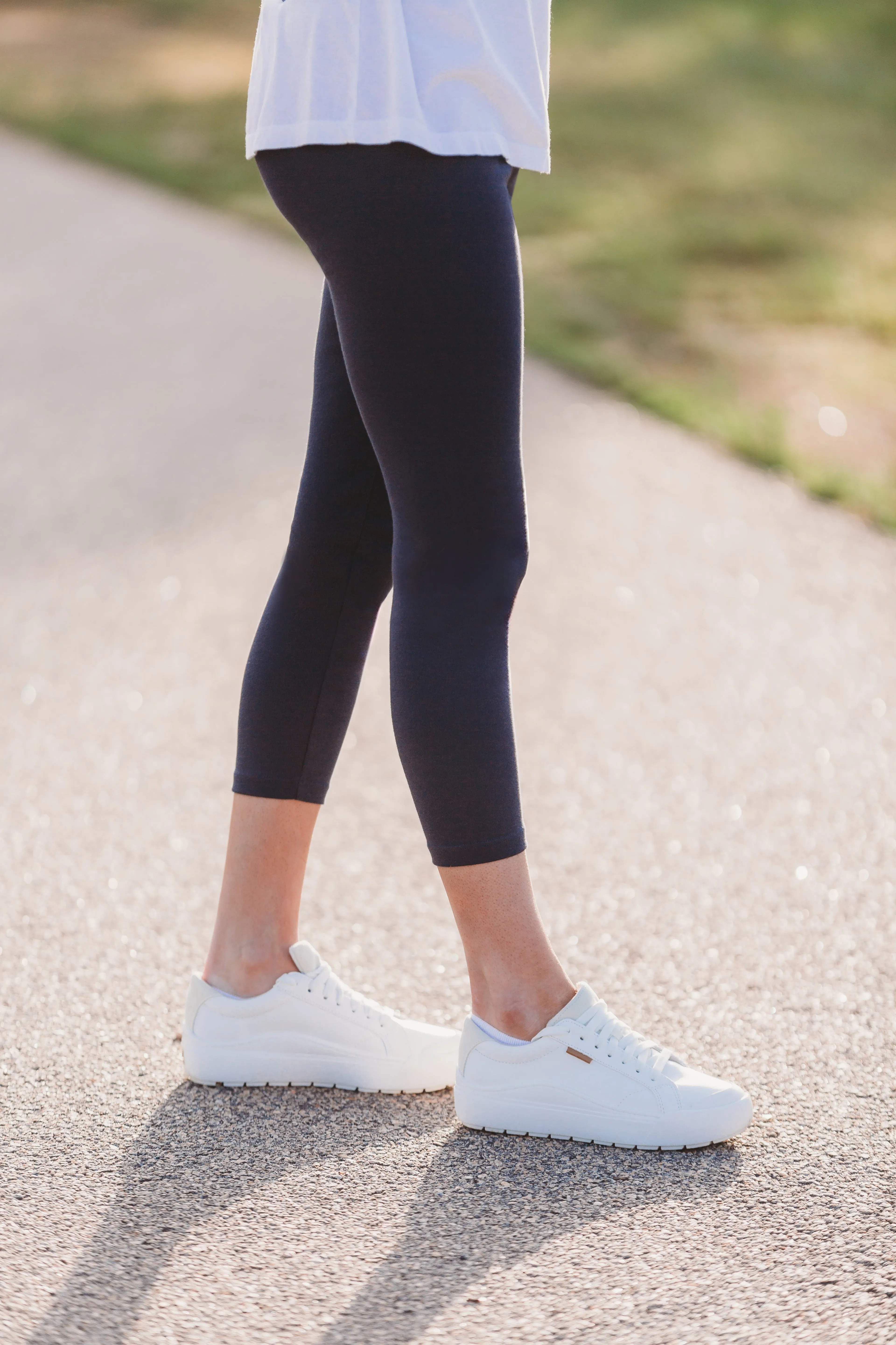 Women's 100% Cotton Soft Capri Leggings | Chocolate