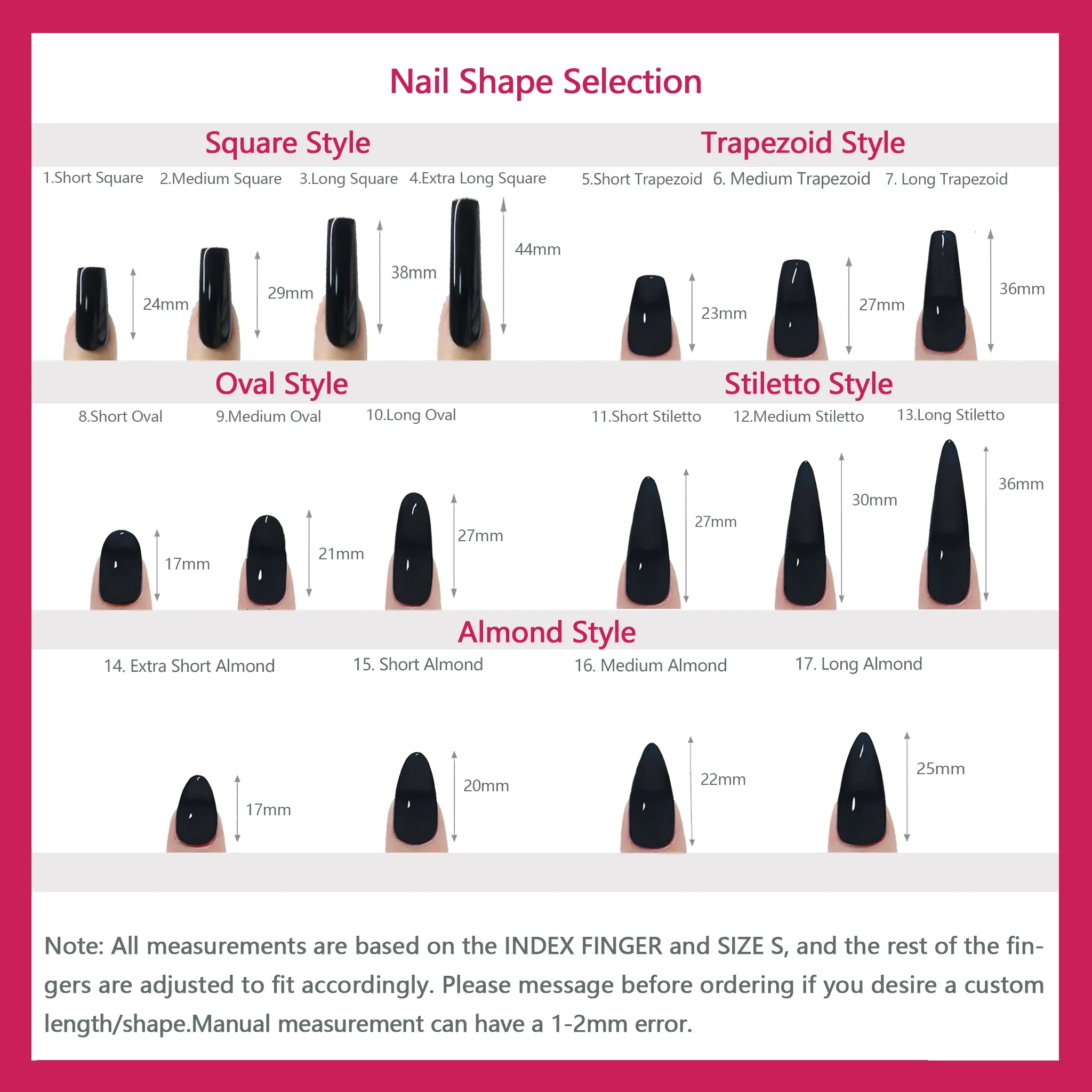 XOXO Feminine Custom Press On Nails | 3D Nails | Fun, Sassy Chic |Short Almond Nail | Handmade Nails, Reusable nails, Fake Nails, Gel Nails